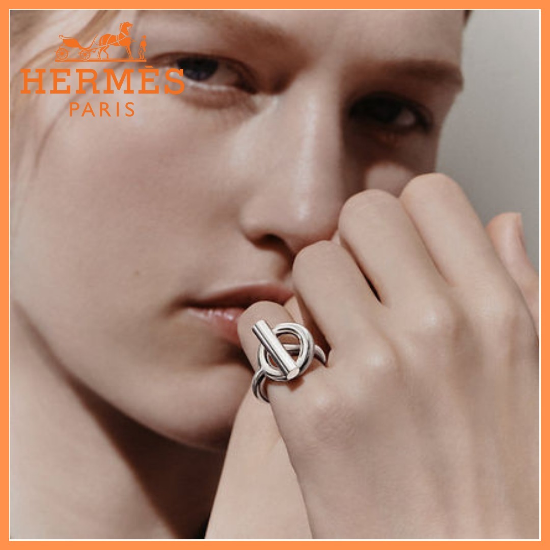 【HERMES】エレガント♪ エシャペ エルメス リング ラージモデル