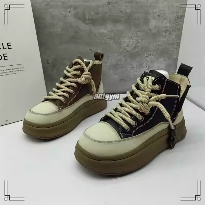 厚底スニーカー サイドジップ 2color