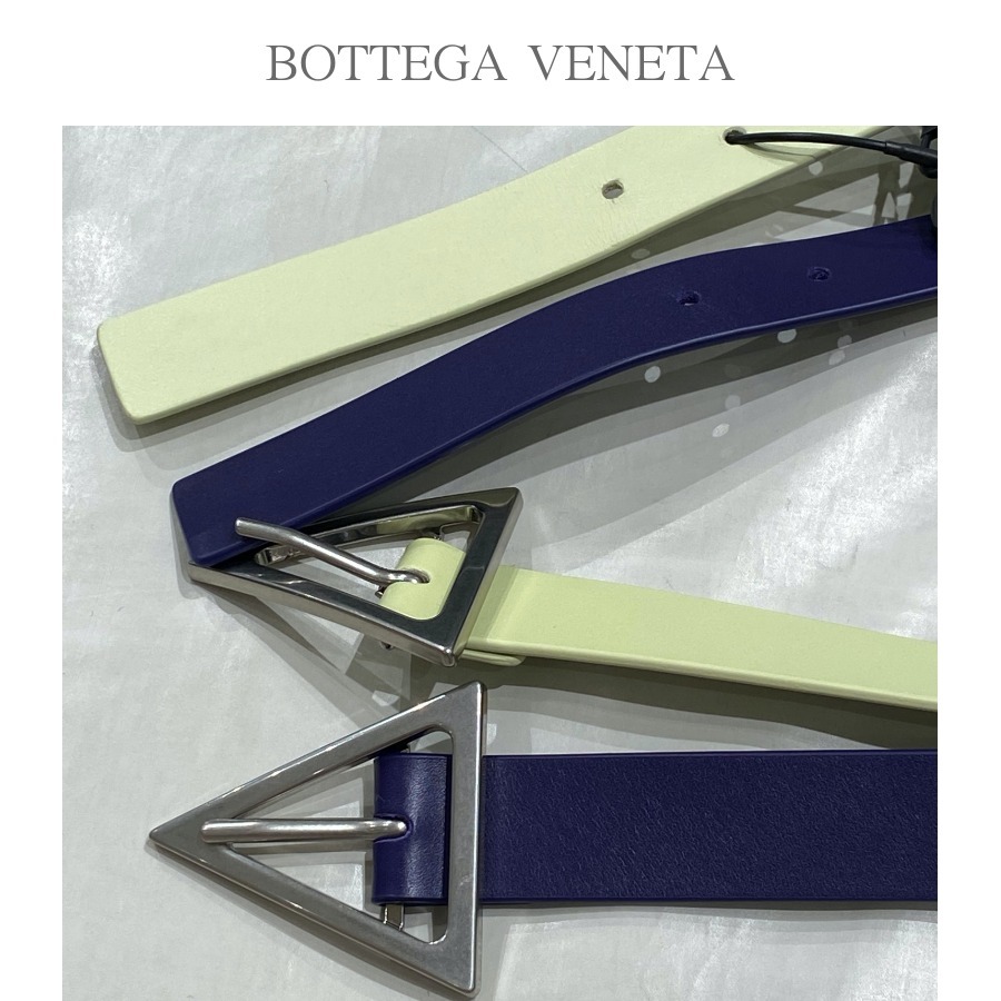 関税込★BottegaVenata★三角バックルベルト 幅2,5cm