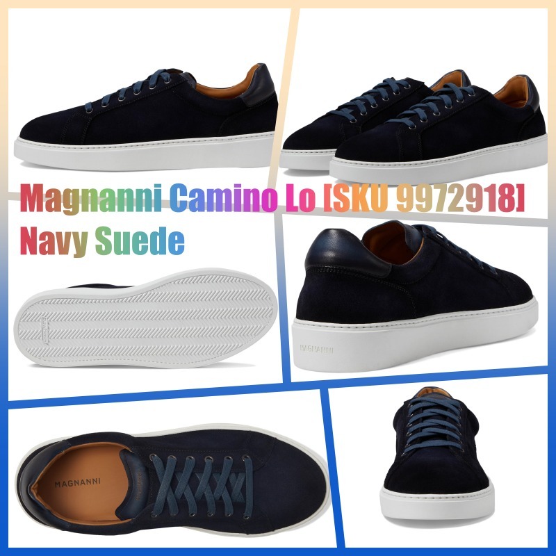 ★Magnanni★Men's Camino Lo★Navy Suede