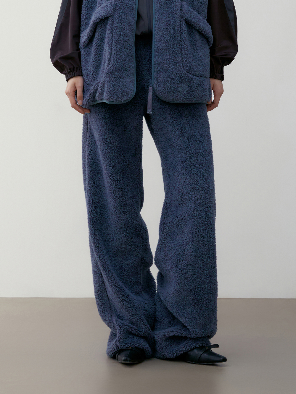 [LOW CLASSIC] / ☆ 24FW FLEECE BANDING PANTS / BLUE GREEN
