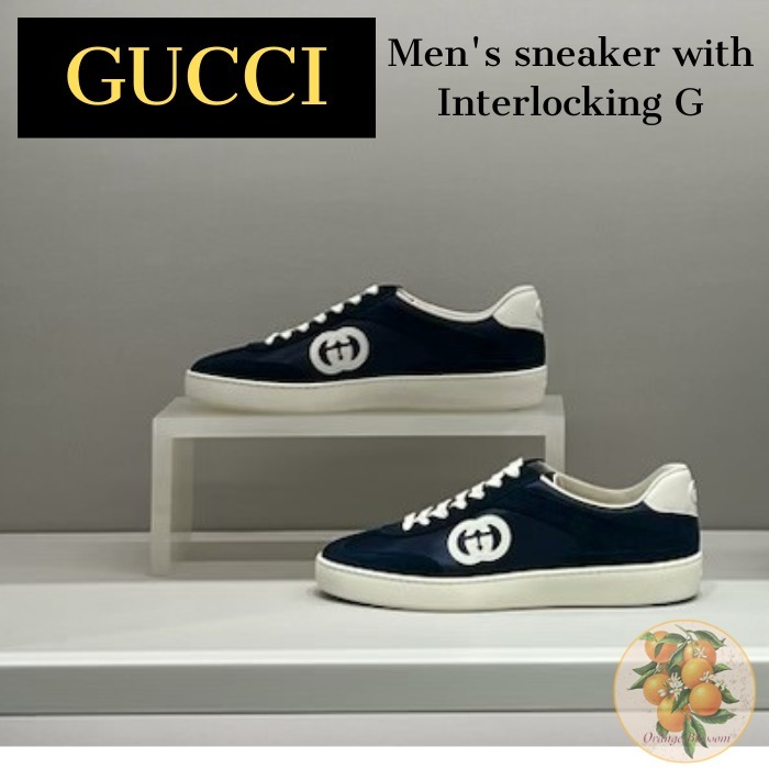 スエード☆【GUCCI】インターロッキングG スニーカー