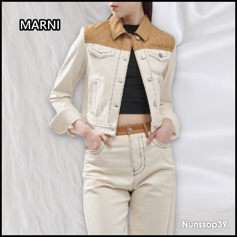 《MARNI》 カラーブロック デニム ジャケット