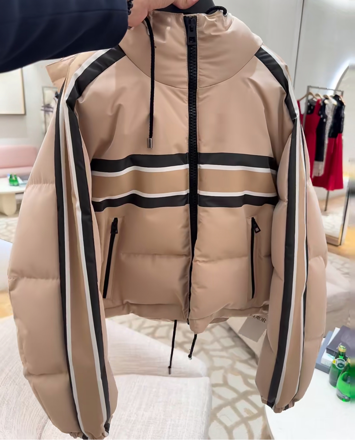 【DIOR】DIOR Alps 防水フード付きジャケット 暖かい♪】DIOR☆DiorAlps クロップド パファージャケット (Dior