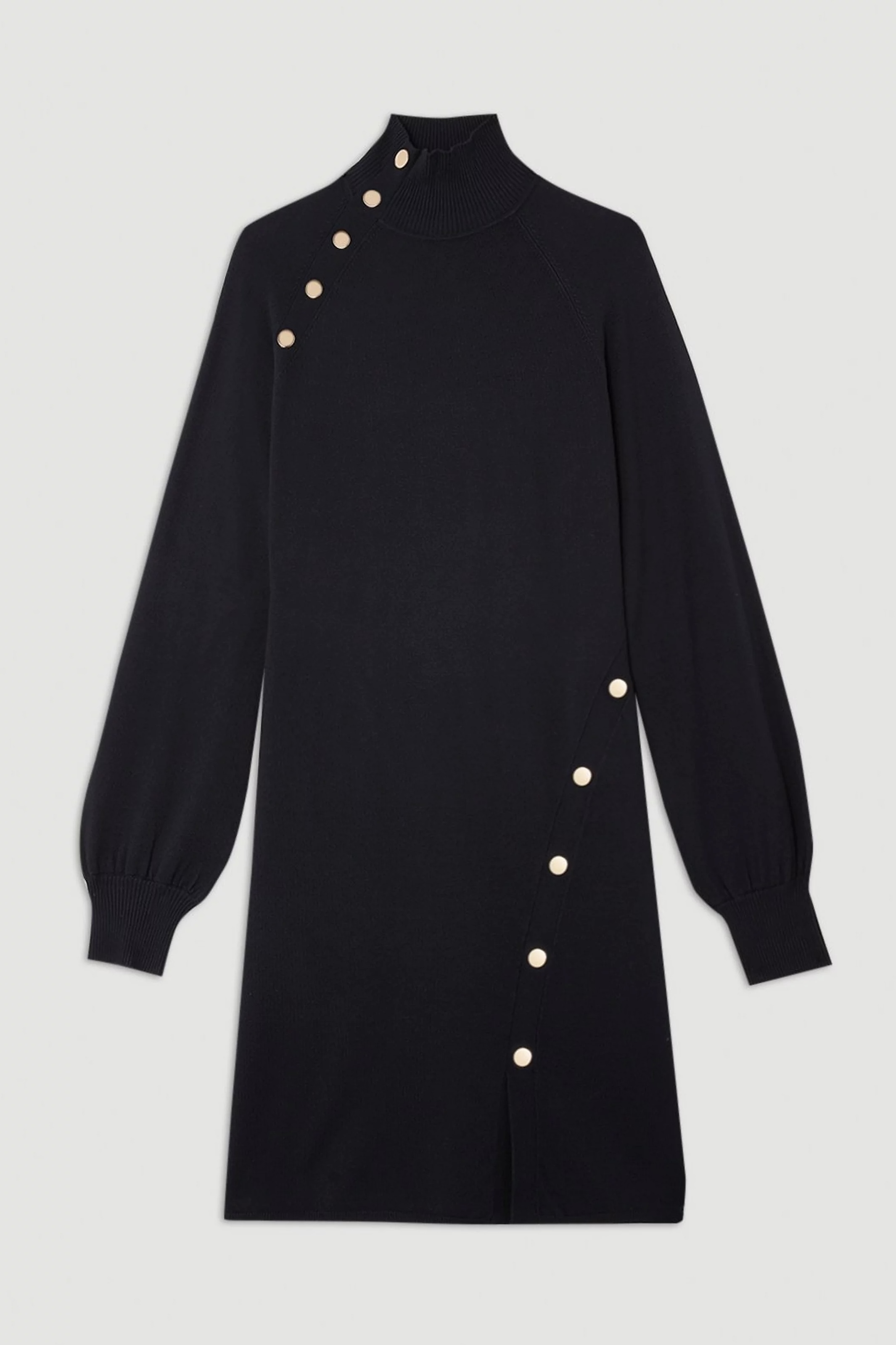 安心追跡付【KAREN MILLEN】ポッパーディティールニットワンピ 安心追跡付【KAREN MILLEN】ポッパーディティールニットワンピ