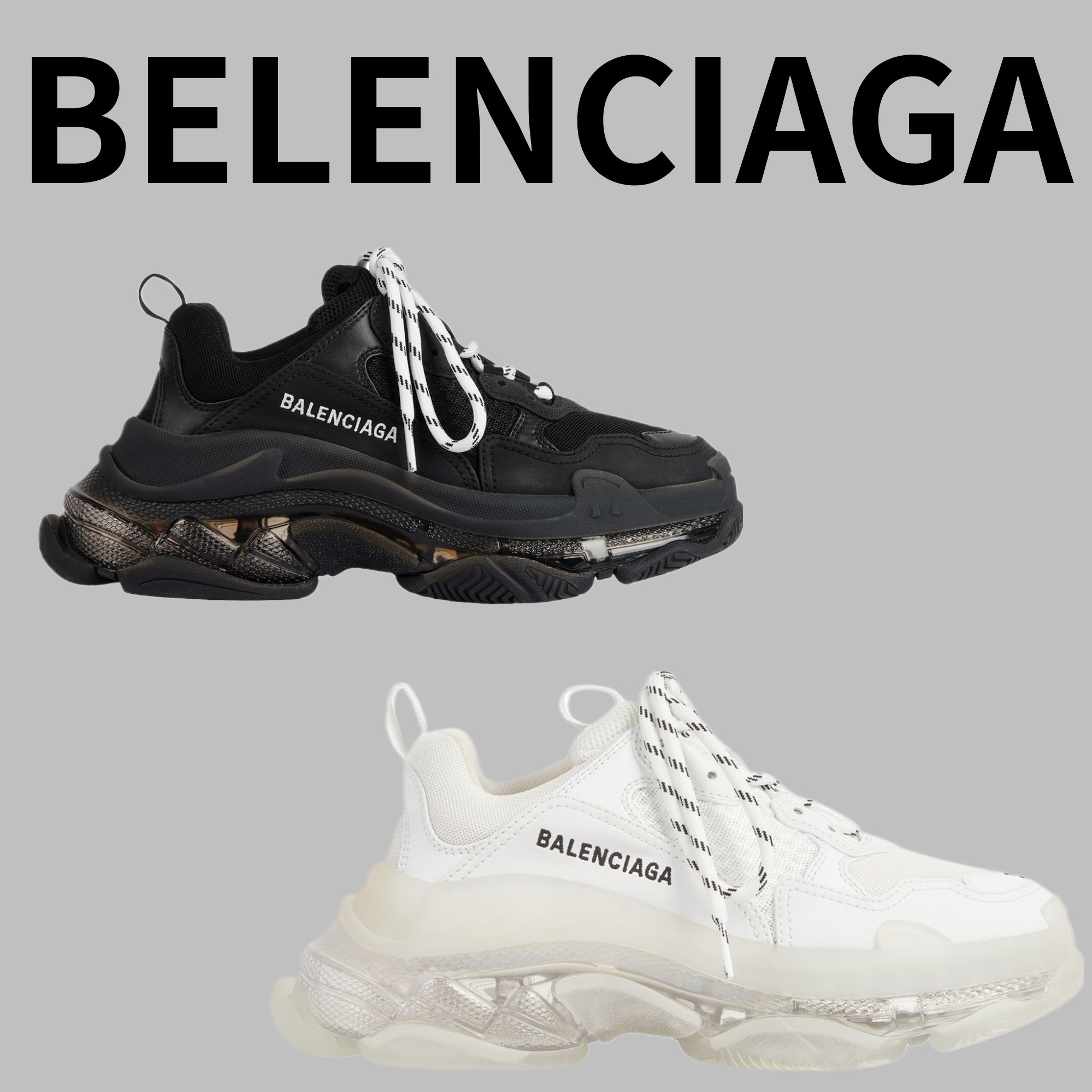 【balenciaga】 Triple S Clear Sole スニーカー