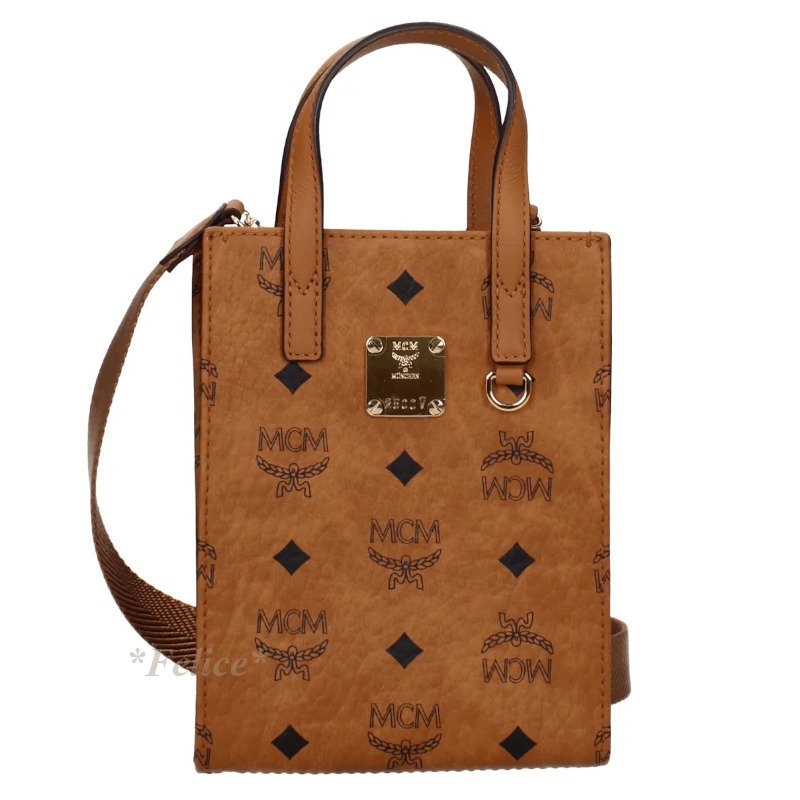 【MCM】 Mini Aren Visetos Tote Bag