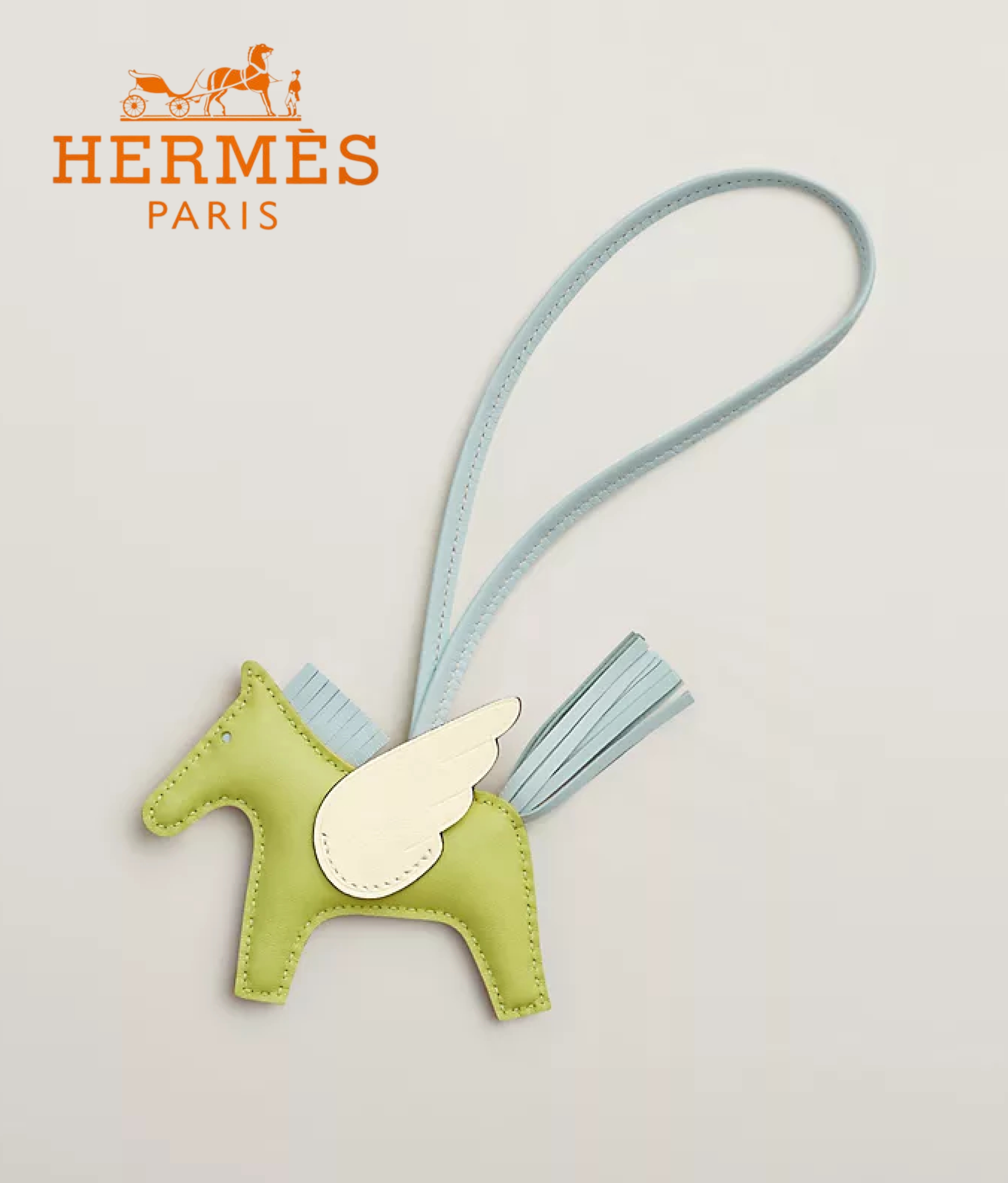 【希少カラー】HERMES バックチャーム ペガサス 大人気♪