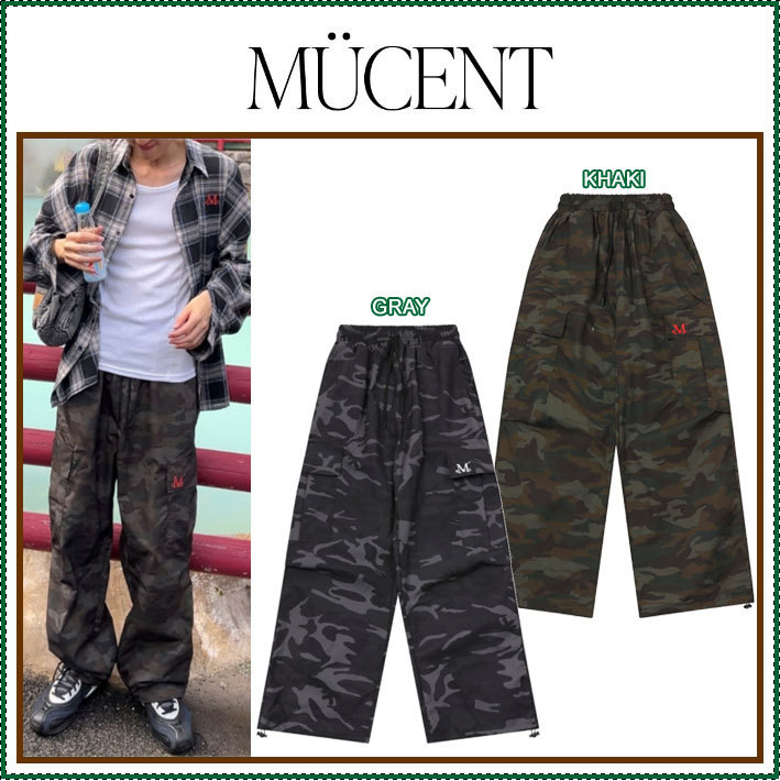 【MUCENT】 CRIEFF CAMO POLY CARGO PANTS (UNISEX)