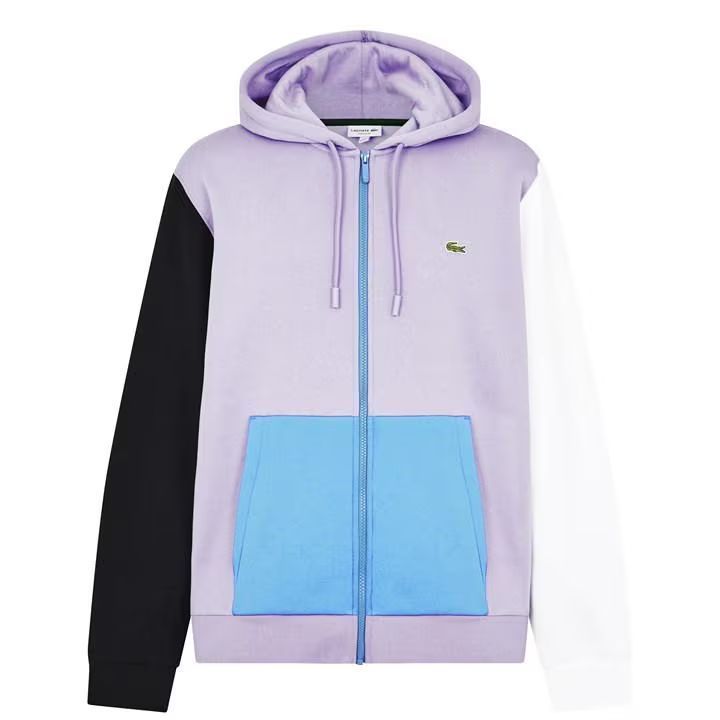 Lacoste★長袖 ロゴ ジップアップ パーカー フード付 ジャケット