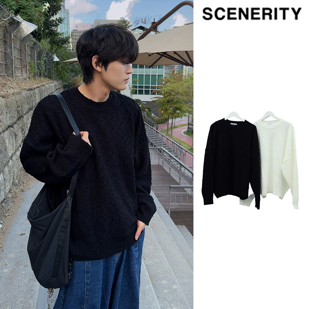 【SCENERITY】Drop over knit