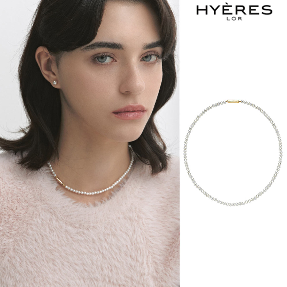 【HYERES LOR】24FW★ H edition SL WH Pearl Bead Necklace 4mm