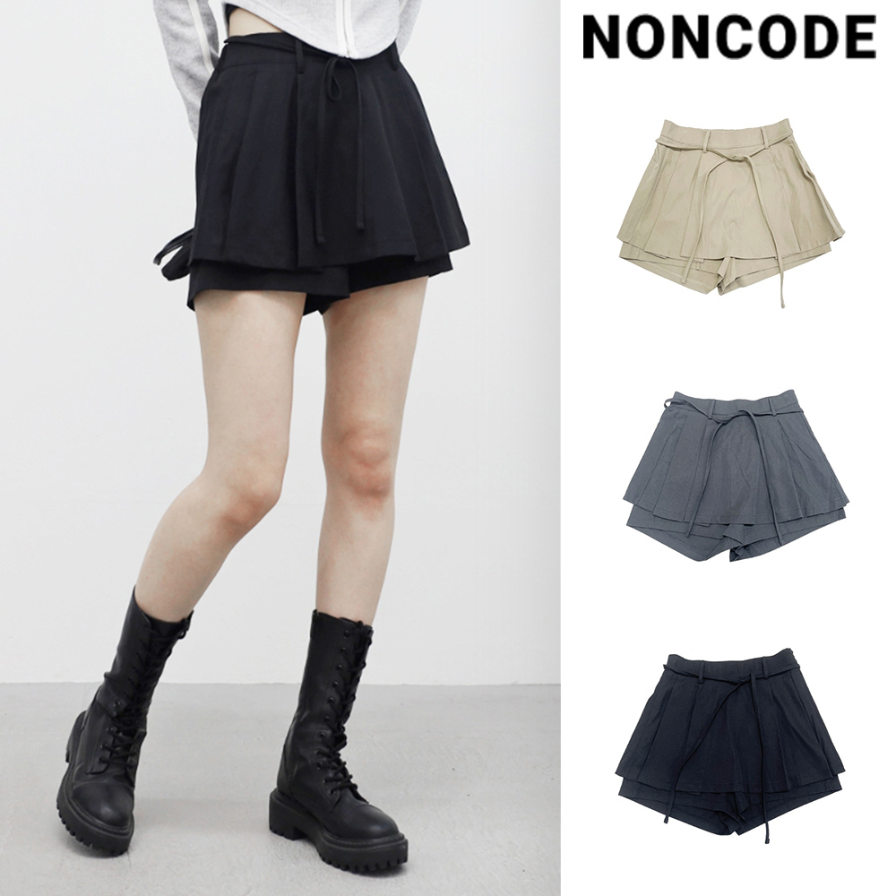 【NONCODE】Terro pleats skirt pants