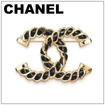 CHANEL 24K《レザーがクール♪》ブローチ