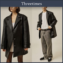 ☆韓国の人気☆【THREETIMES】☆Kai leather jacke.t☆ ☆韓国の人気☆【THREETIMES】☆Kai leather jacke.t☆