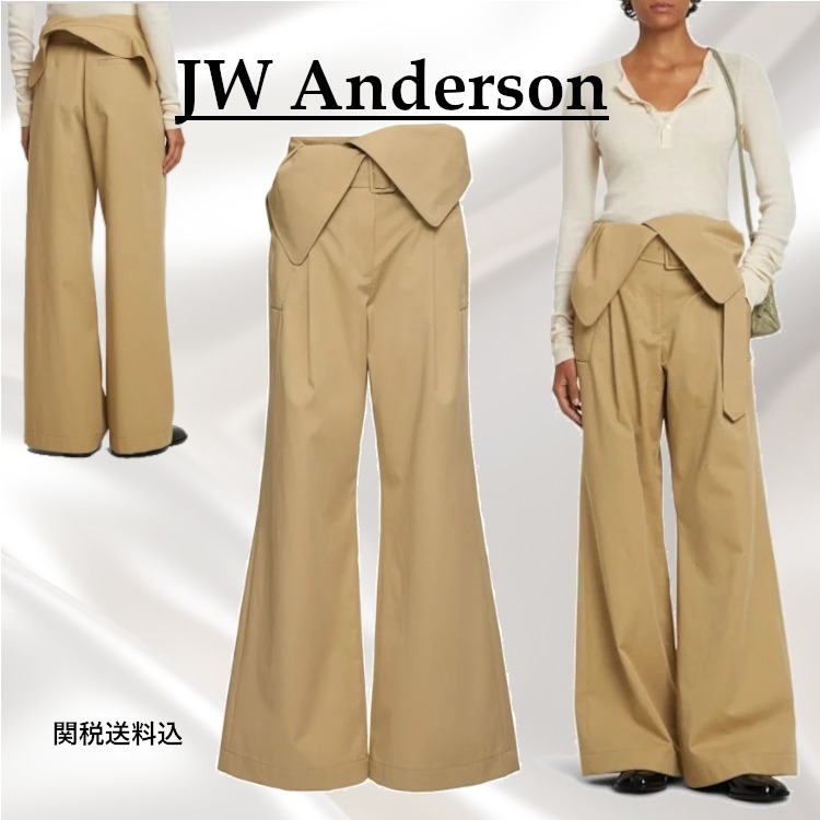 【関税送料込】JW Anderson ツイルトレンチフレアパンツ**