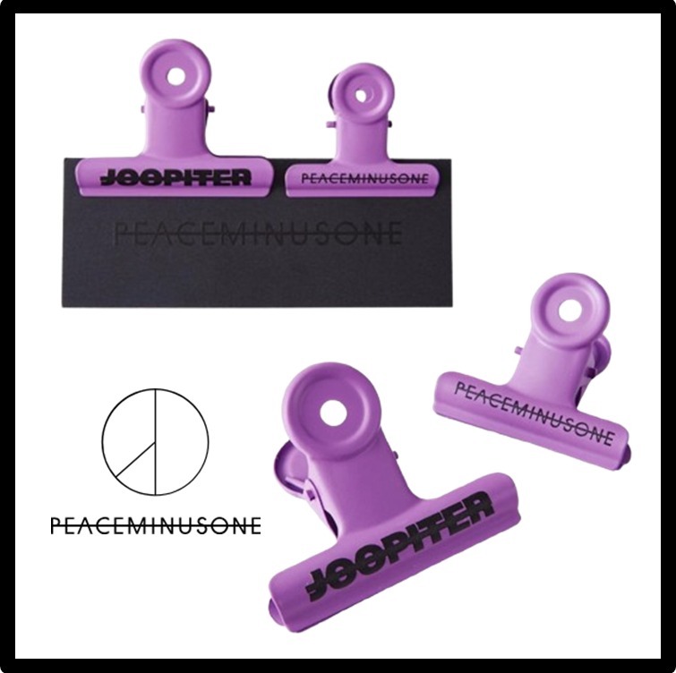 関税込★Peaceminusone x Joopiter★Bulldog Clip Se.t★purple