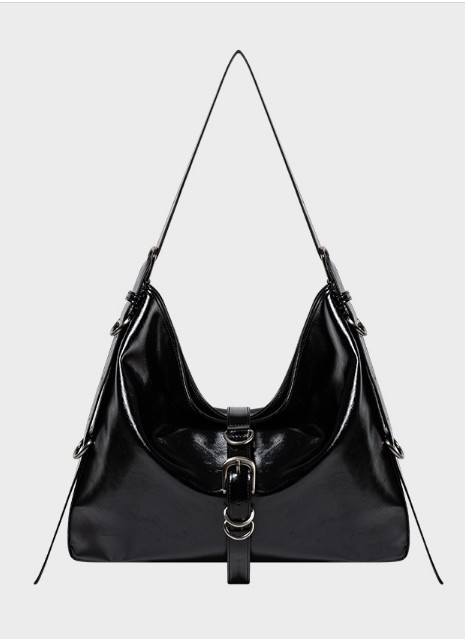 [キホ]DIDI BELTED BIG BAG(2-WAY) BLACK