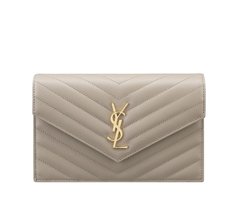 【SAINT LAURENT】カサンドラ エンベロープ チェーンウォレット