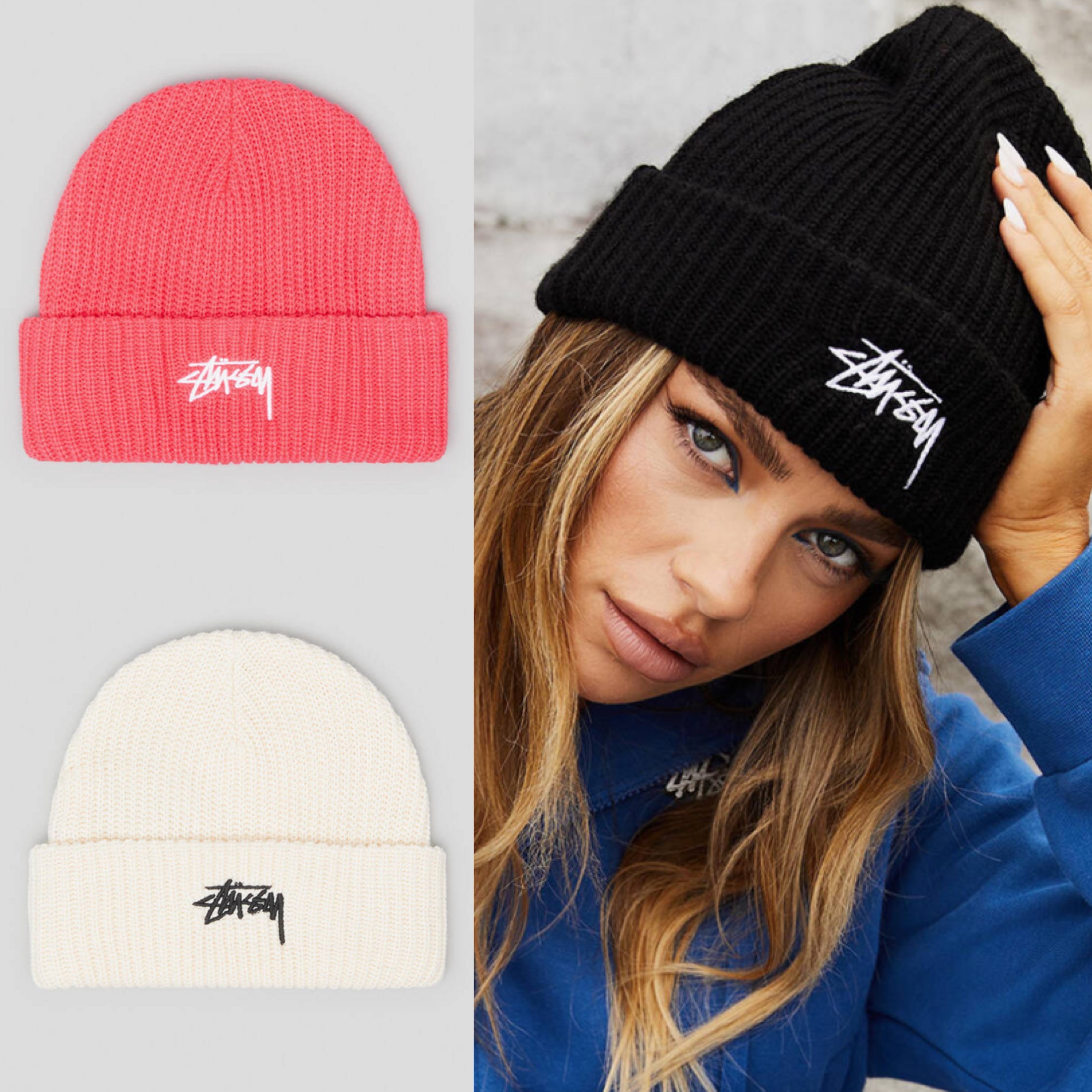【STUSSY】ユニセックス/ロゴビーニー