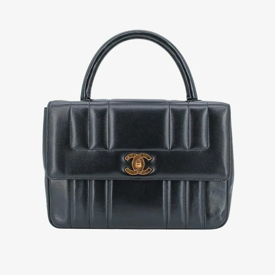 【CHANEL】 フラップ ハンドバッグ ラムスキン RA658