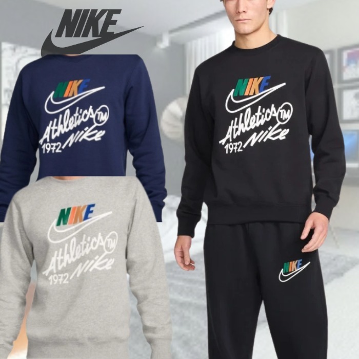 大人気 NIKE グラフィック 長袖スウェット トレーナー