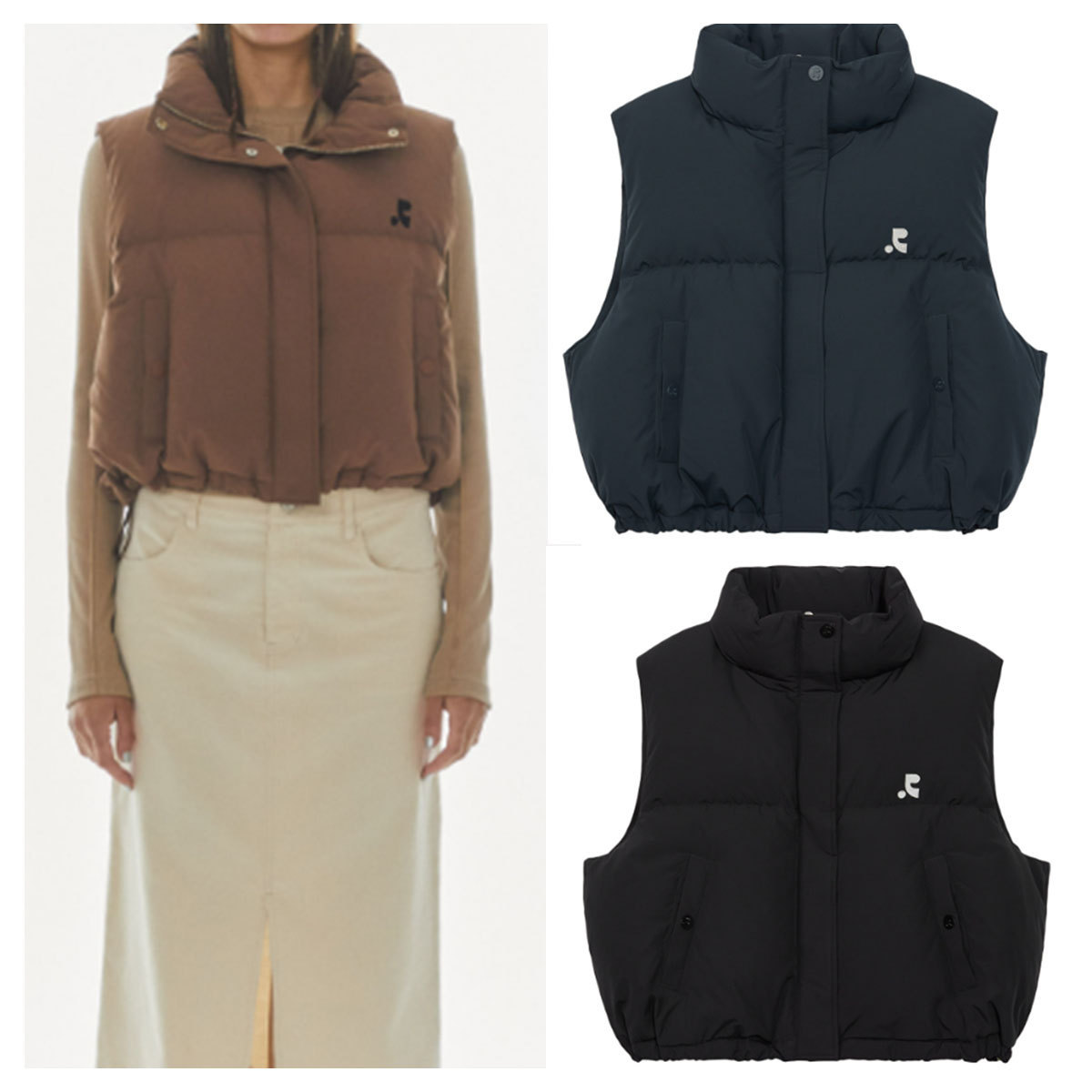 ベスト・ジレ Rest & Recreation SHORT DOWN VEST 4BFT660