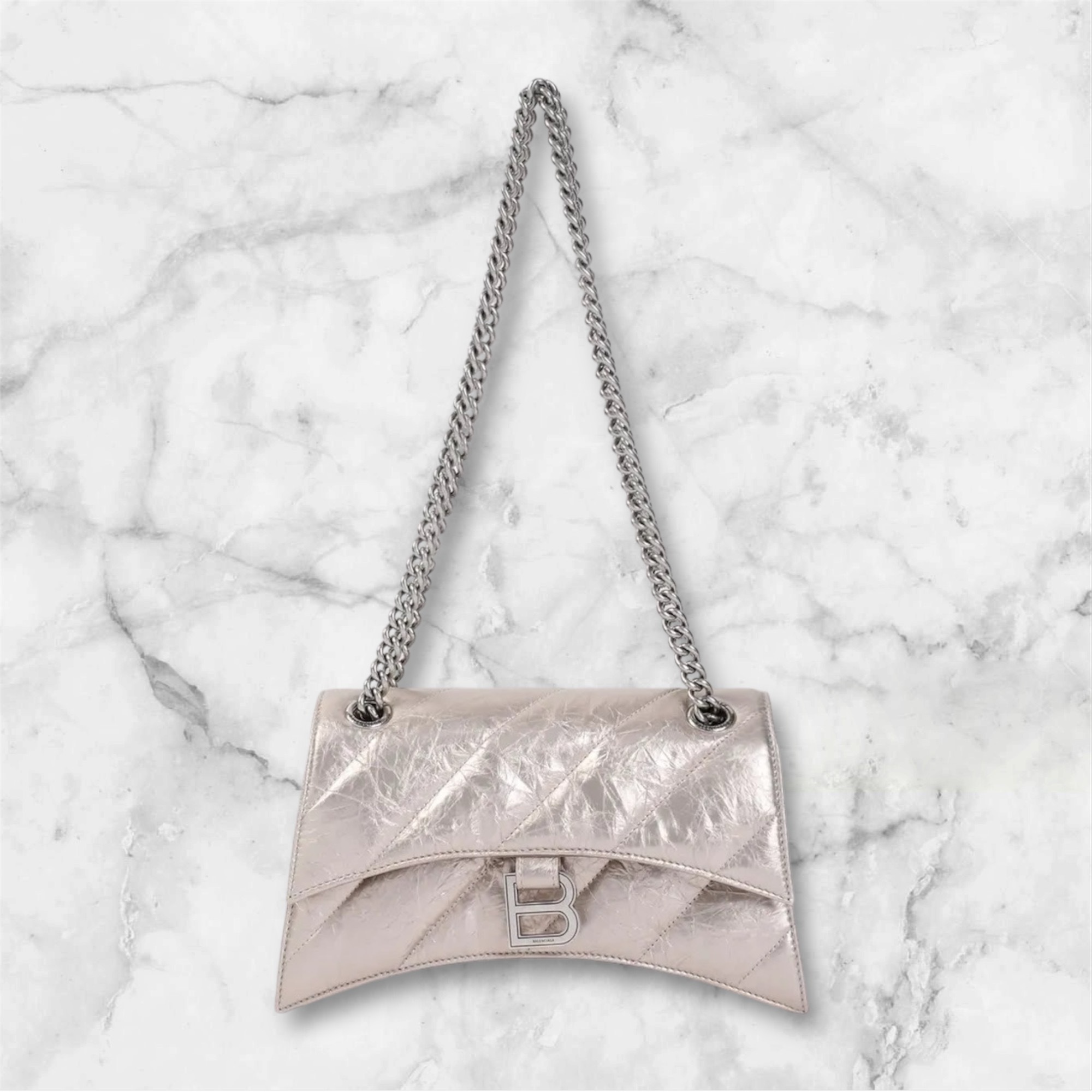 BALENCIAGA クラッシュ チェーン ハンドバッグ