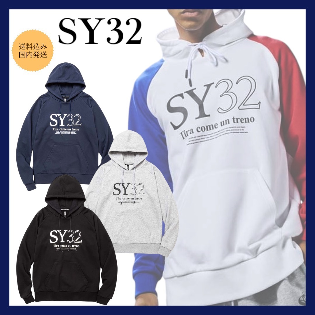 【SY32】SERIF LOGO HOODIE  送料込み