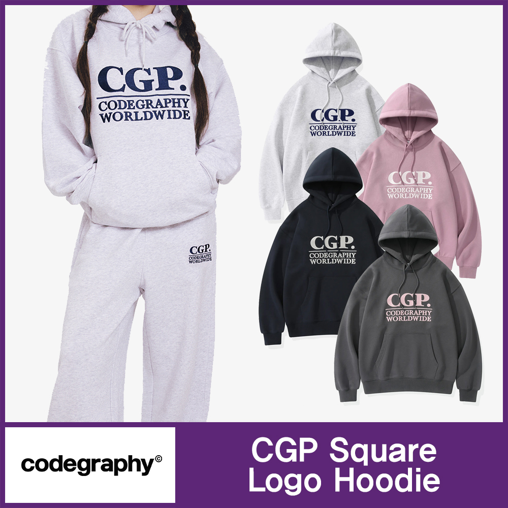 ★CODEGRAPHY★CGP Square Logo Hoodie★