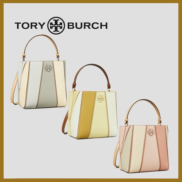 【TORY BURCH】マックグロー カラーブロック バケットバッグ*3色
