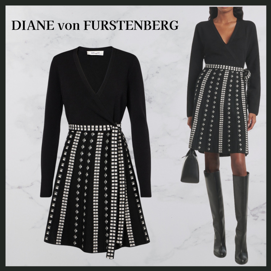 ★関税込★ DIANE von FURSTENBERG プリーツ ミニドレス