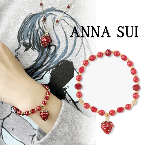 【ANNA SUI】即対応 いちごモチーフ ブレスレット