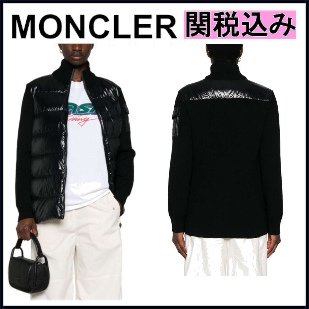 国内発送★MONCLER★ロゴ カーディガン
