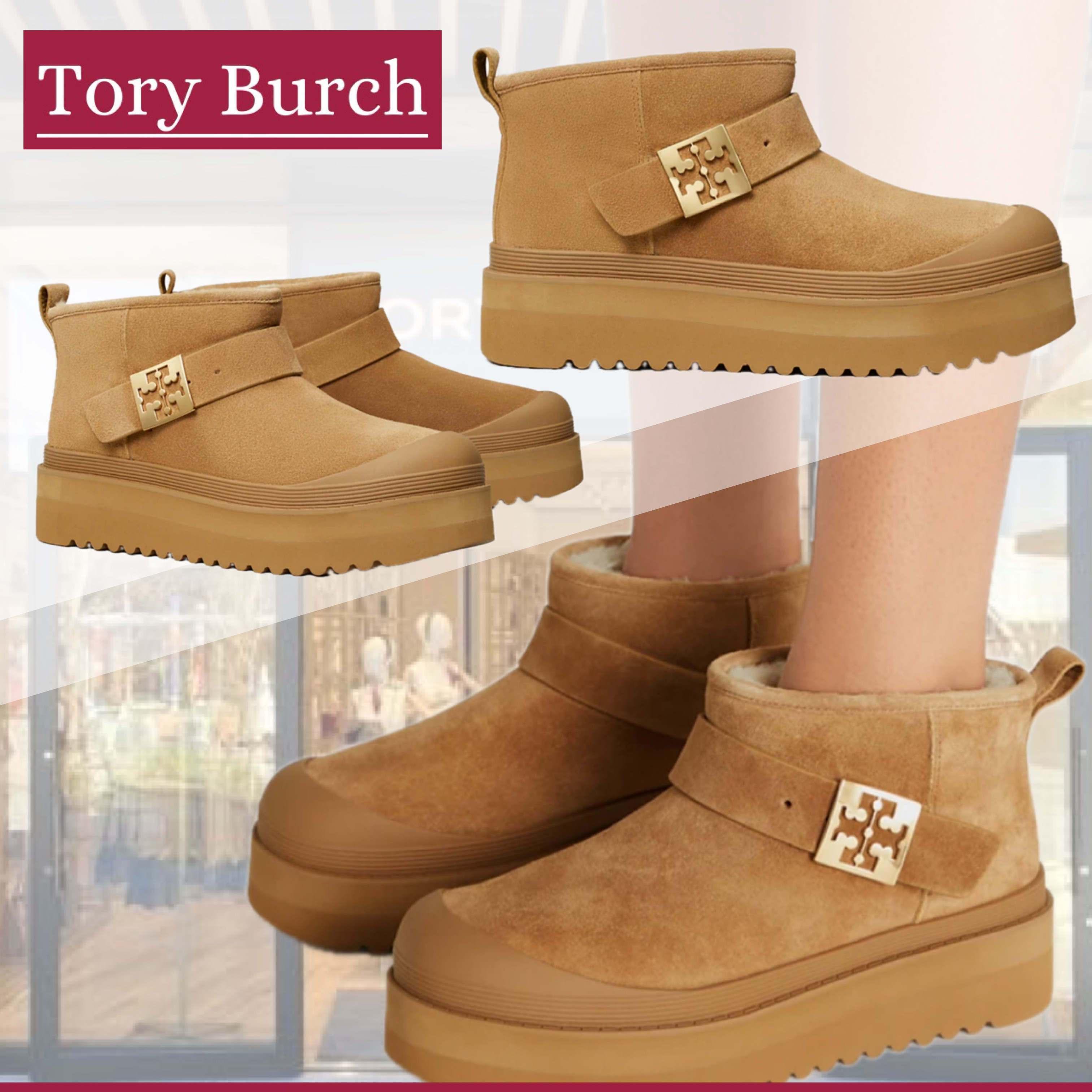 【国内直営】Tory Burch『メロー プラットフォームブーツ』