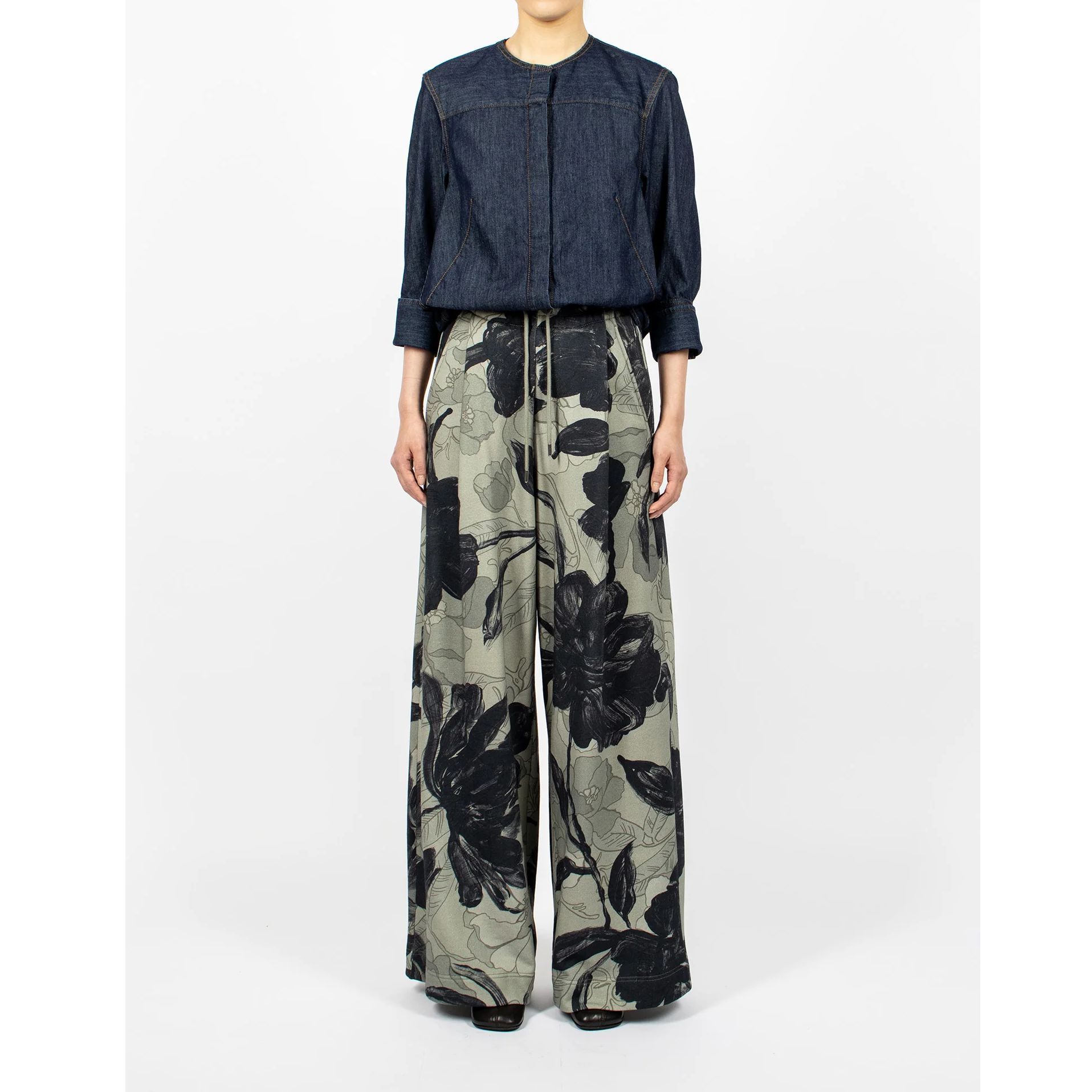 DRIES VAN NOTEN】FW24 花柄 スウェットパンツ 送料関税込