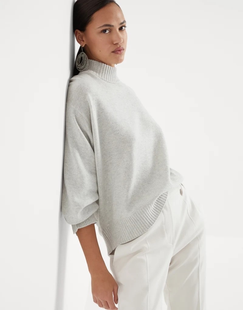 《送料無料》BRUNELLO CUCINELLI Cashmere cowl neck sweater