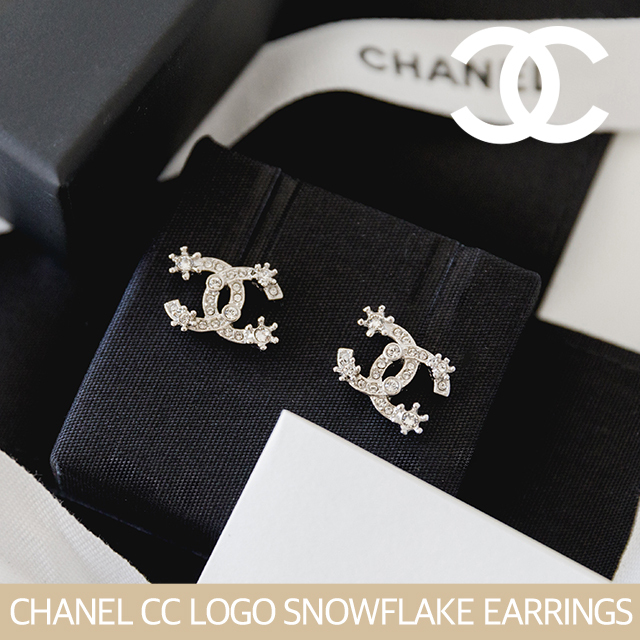 CHANEL】シャネル CC 雪の花 ピアス
