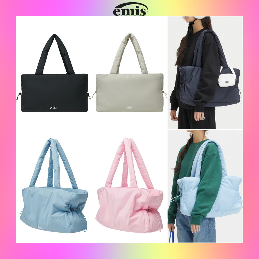 日本未発売】EMIS GLOSSY PADDED TOTE BAG バッグ