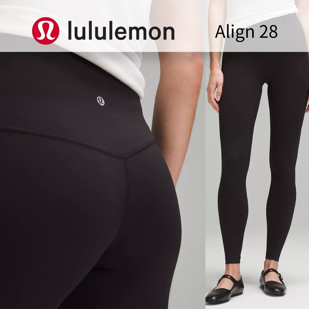 【lululemon】レギンス☆Align 28〇ハイライズ〇フル丈〇Black