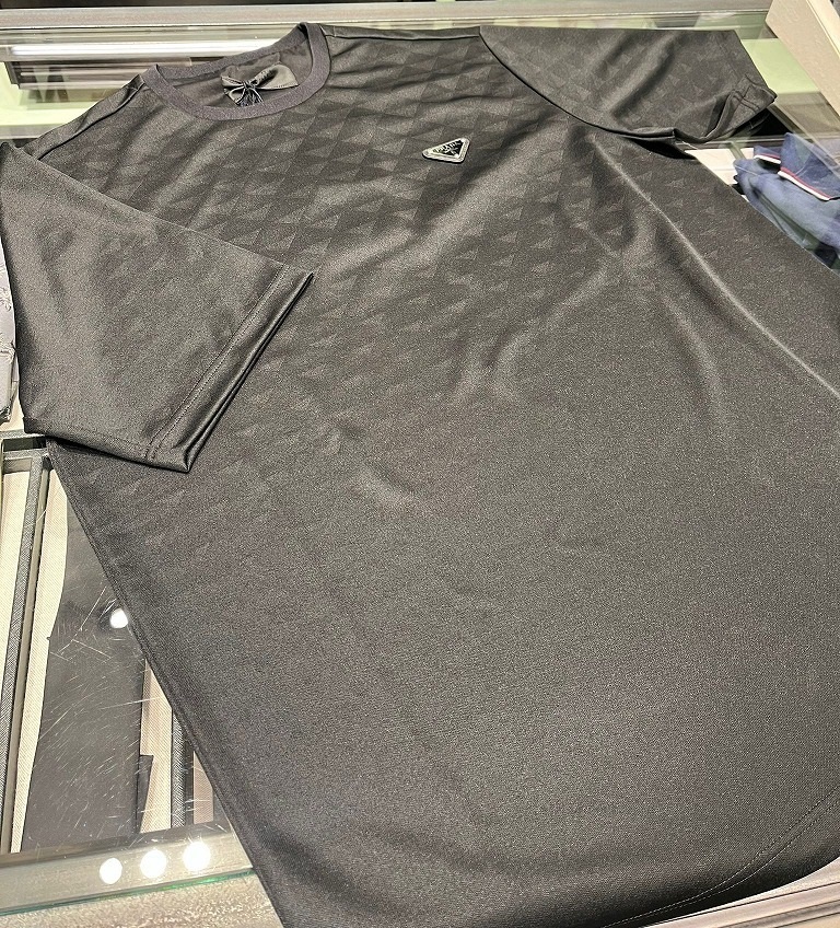 Tシャツ・カットソー PRADA UJN905_1270 TECHNICAL JERSEY T-SHIRT