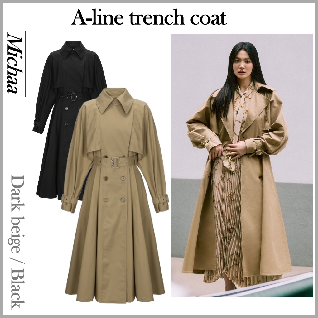 ◆MICHAA Aライントレンチコート