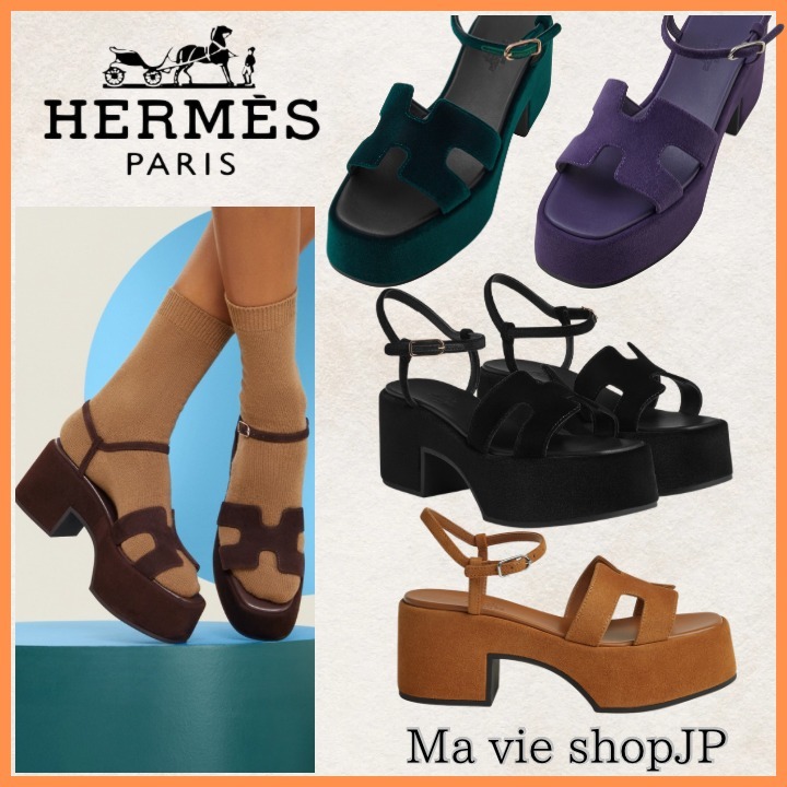 大人気の厚底!!美脚♪【HERMES】エルメス サンダル 《ジャム》