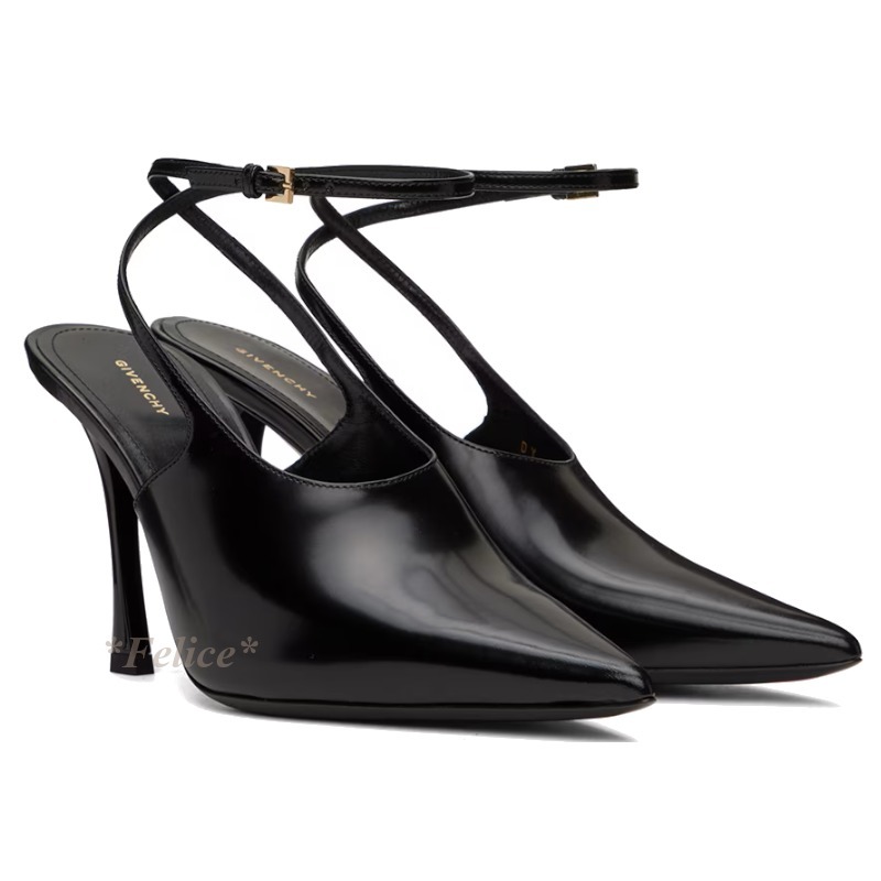 ＊GIVENCHY＊ レザー スリングバック パンプス
