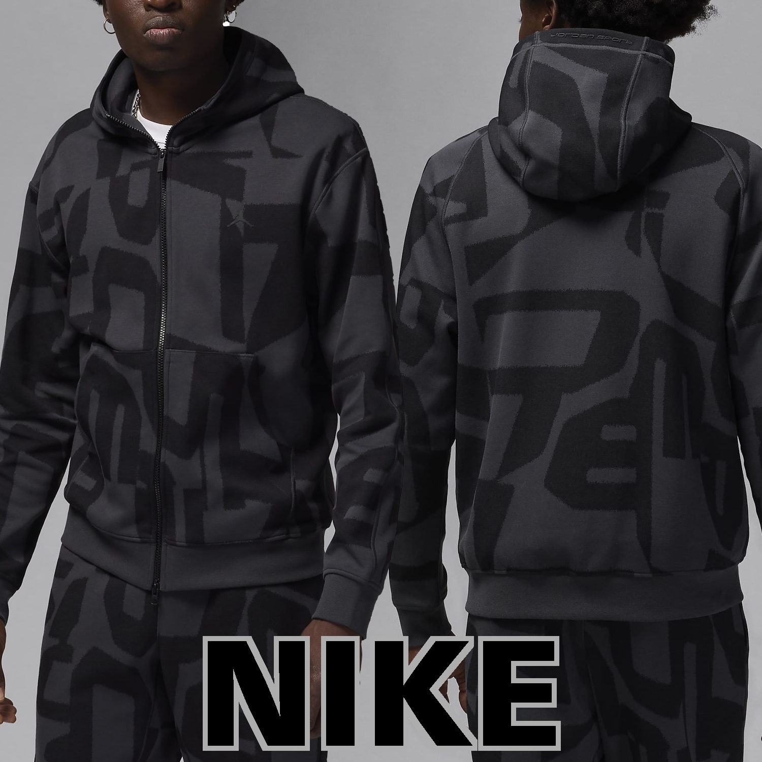 【NIKE】Jordan Sport Hoop Fleece Dri-FIT Full-Zip Hoodie