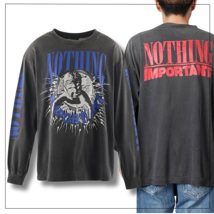 完売必至【SAINT Mxxxxxx】KK LS TEE/NOTHING IMP ロンT コラボ