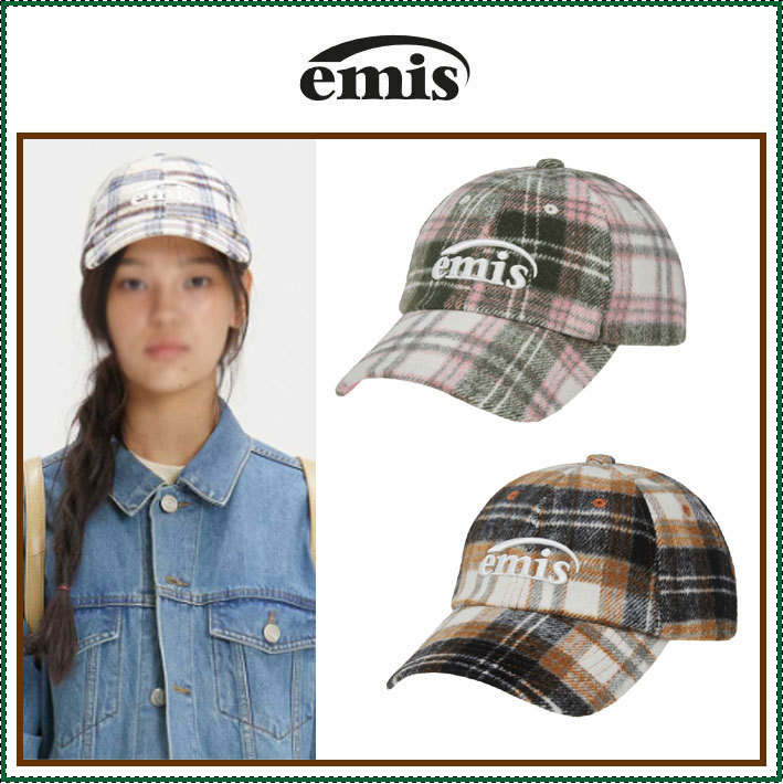 【EMIS】 MULTI COLOR CHECK BALL CAP /追跡付