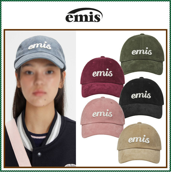 【EMIS】APPLIQUE CORDUROY BALL CAP /追跡付