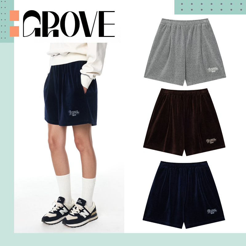 GROVE ♥ VELOUR SWEATSHORTS/追跡付