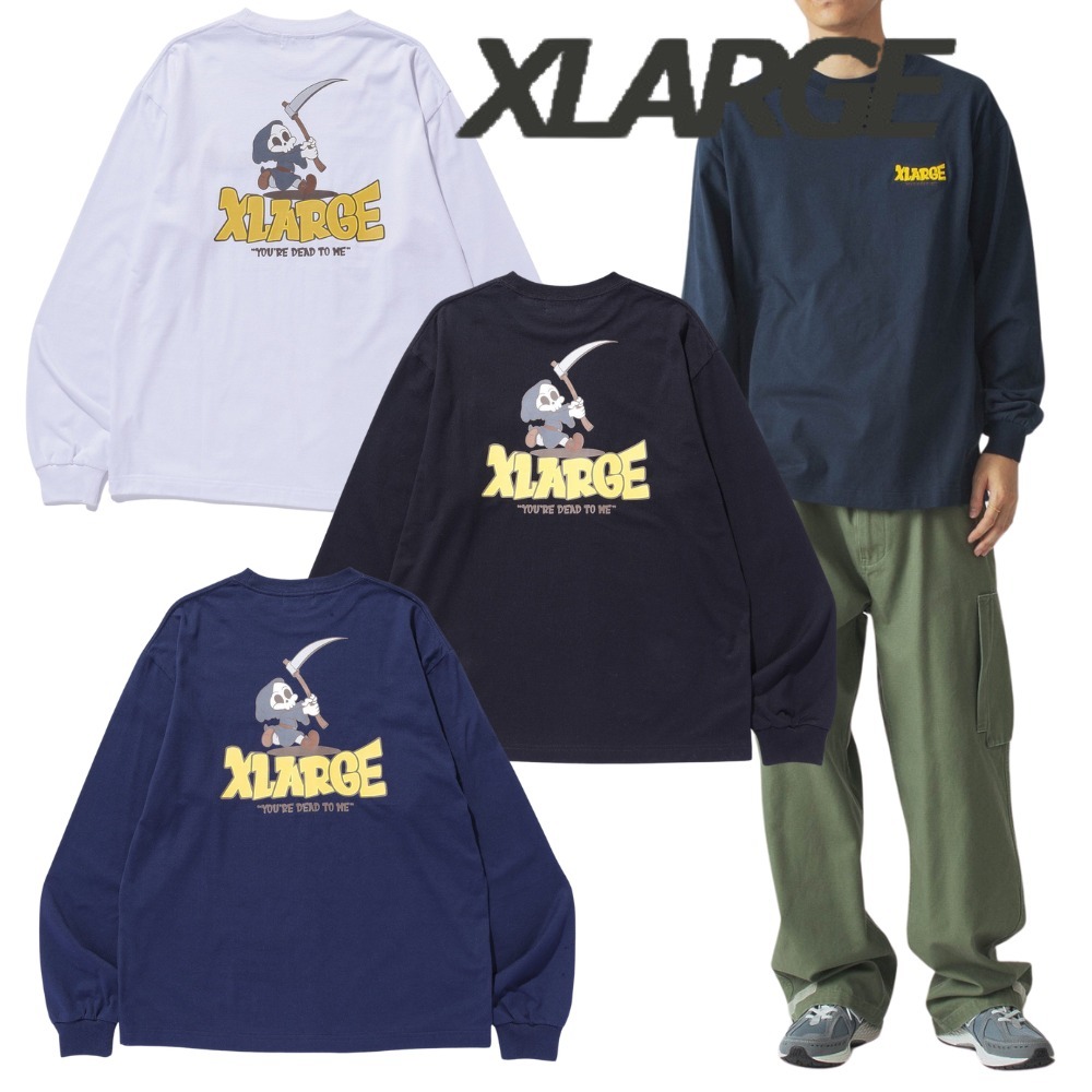 すぐ届く☆XLARGE スウェットシャツ クルーネック 長袖 ロゴ